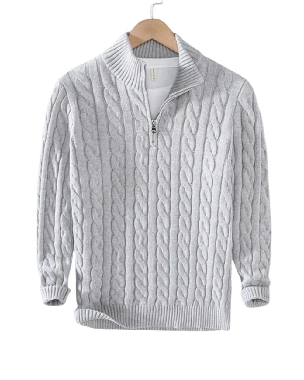Maglione con mezza zip Pietro