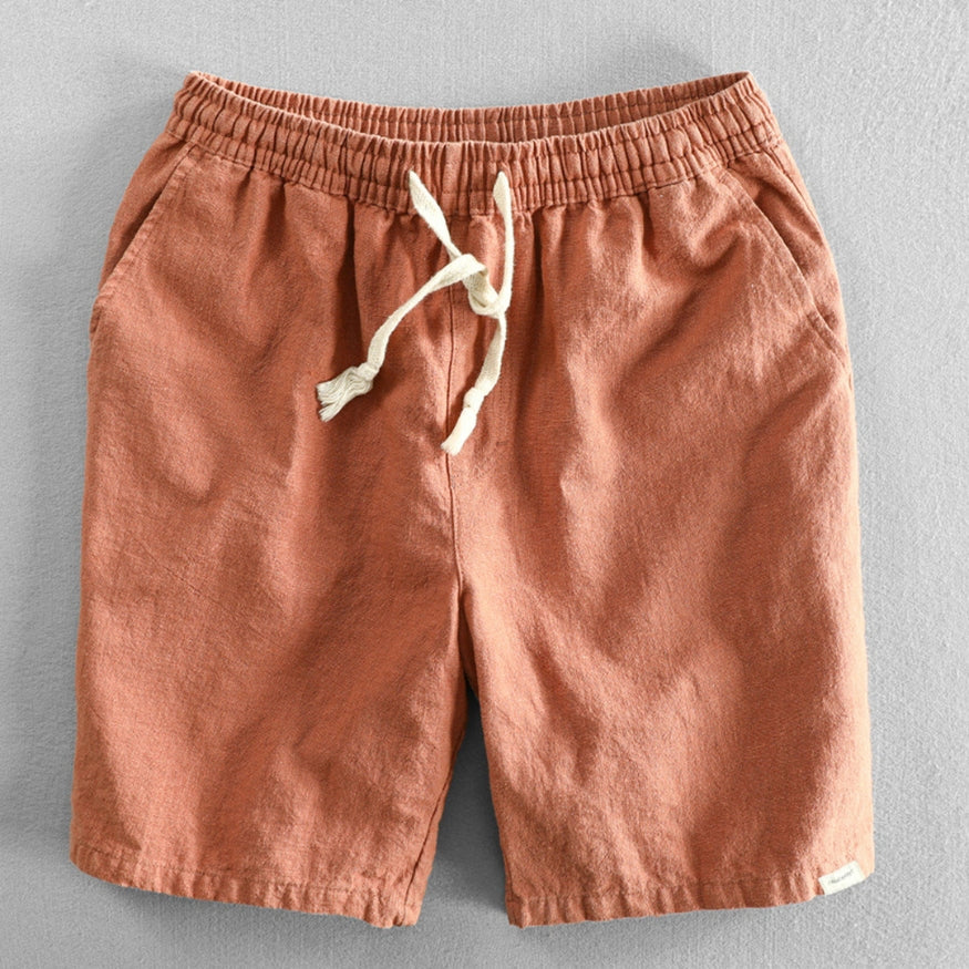 Pantaloncini di cotone in stile giapponese