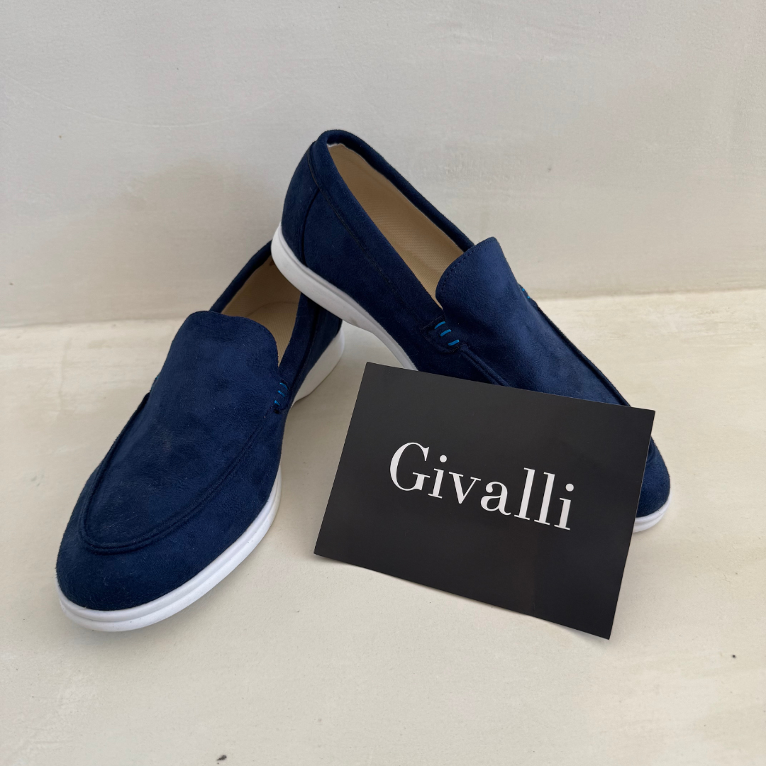 Mocassini Givalli in pelle scamosciata