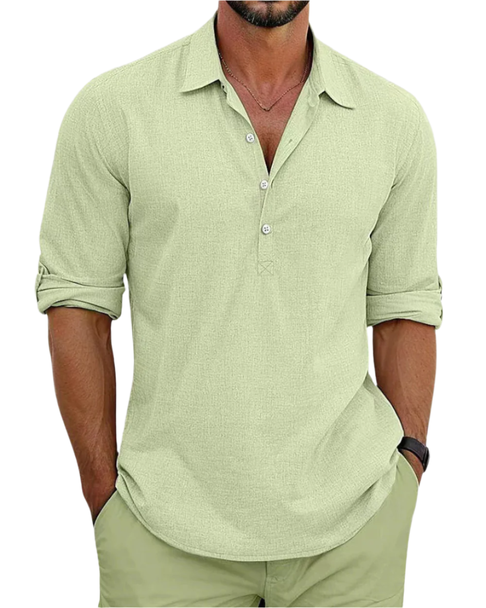 Camicia in lino premium