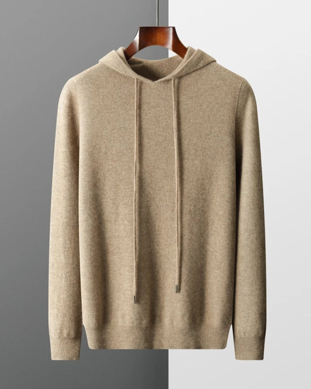 Maglione con cappuccio in cashmere Canopus