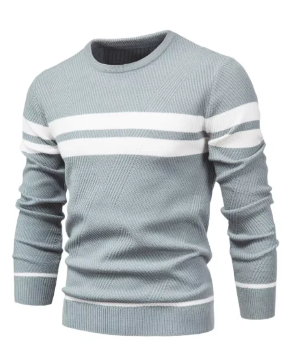 Maglione da uomo alla moda con strisce