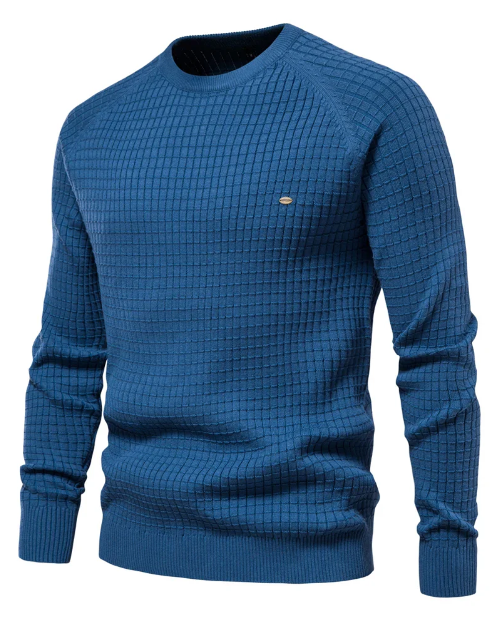 Maglione da uomo con motivo a griglia