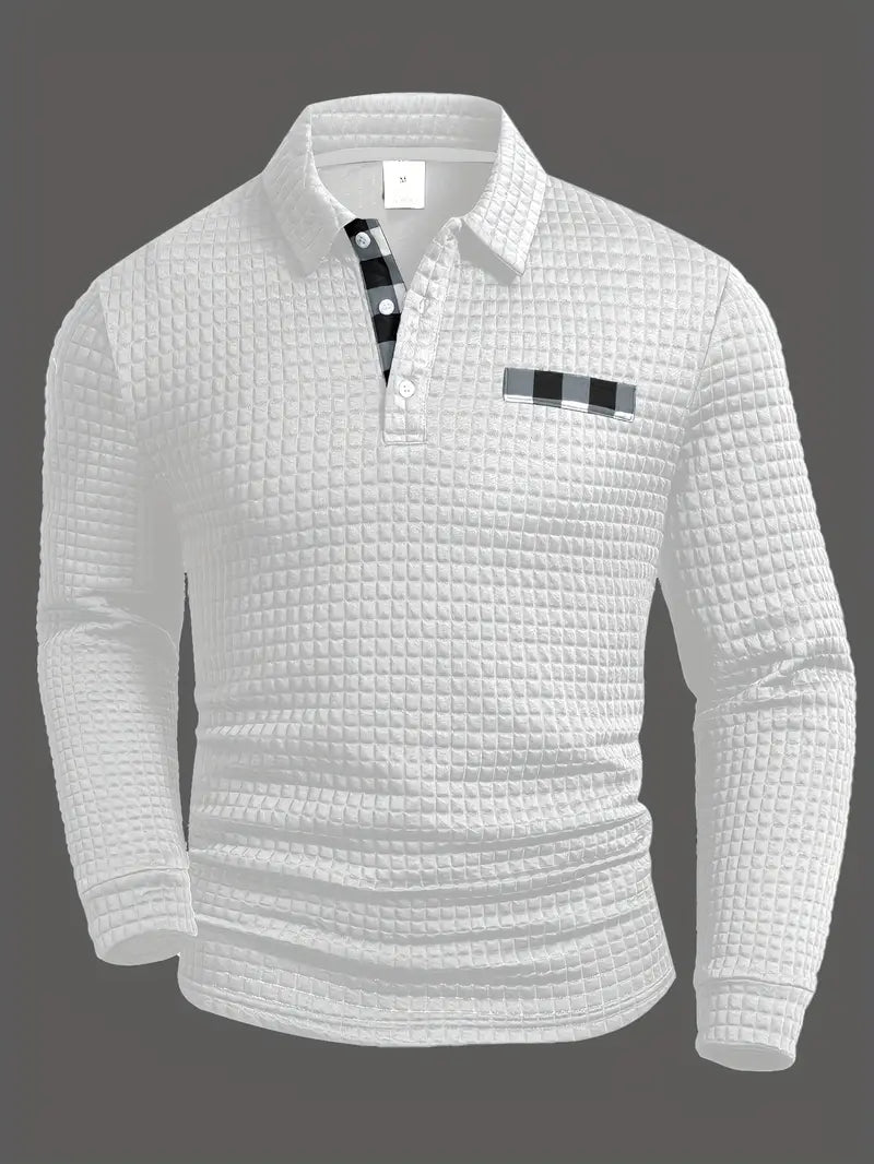 Maglione polo a coste