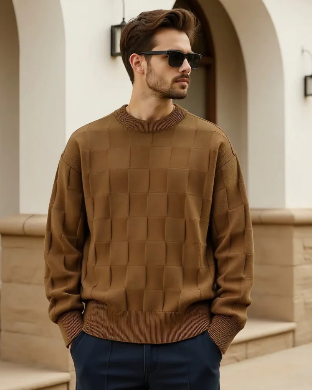 Maglione a maglia premium