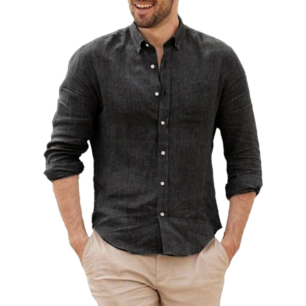 Camicia di lino traspirante