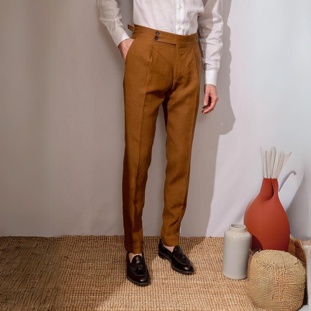 Pantalone in lino Gold Coast