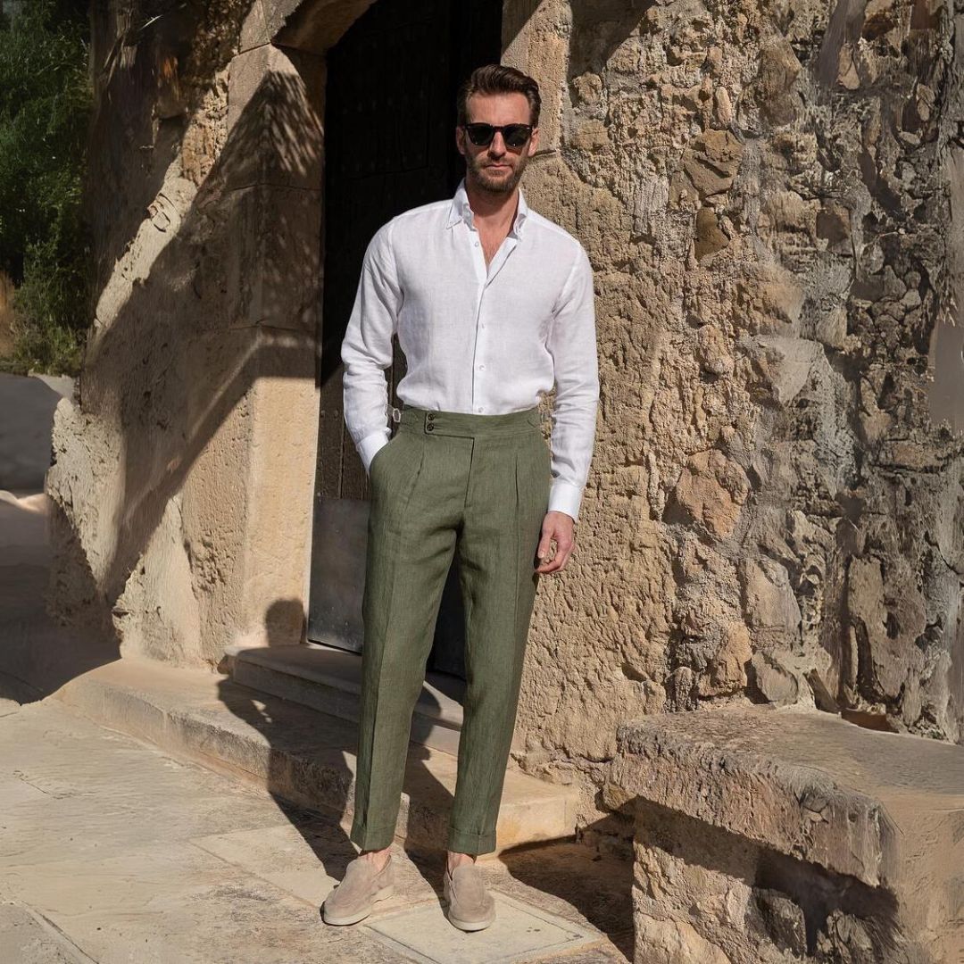 Pantalone in lino Gold Coast