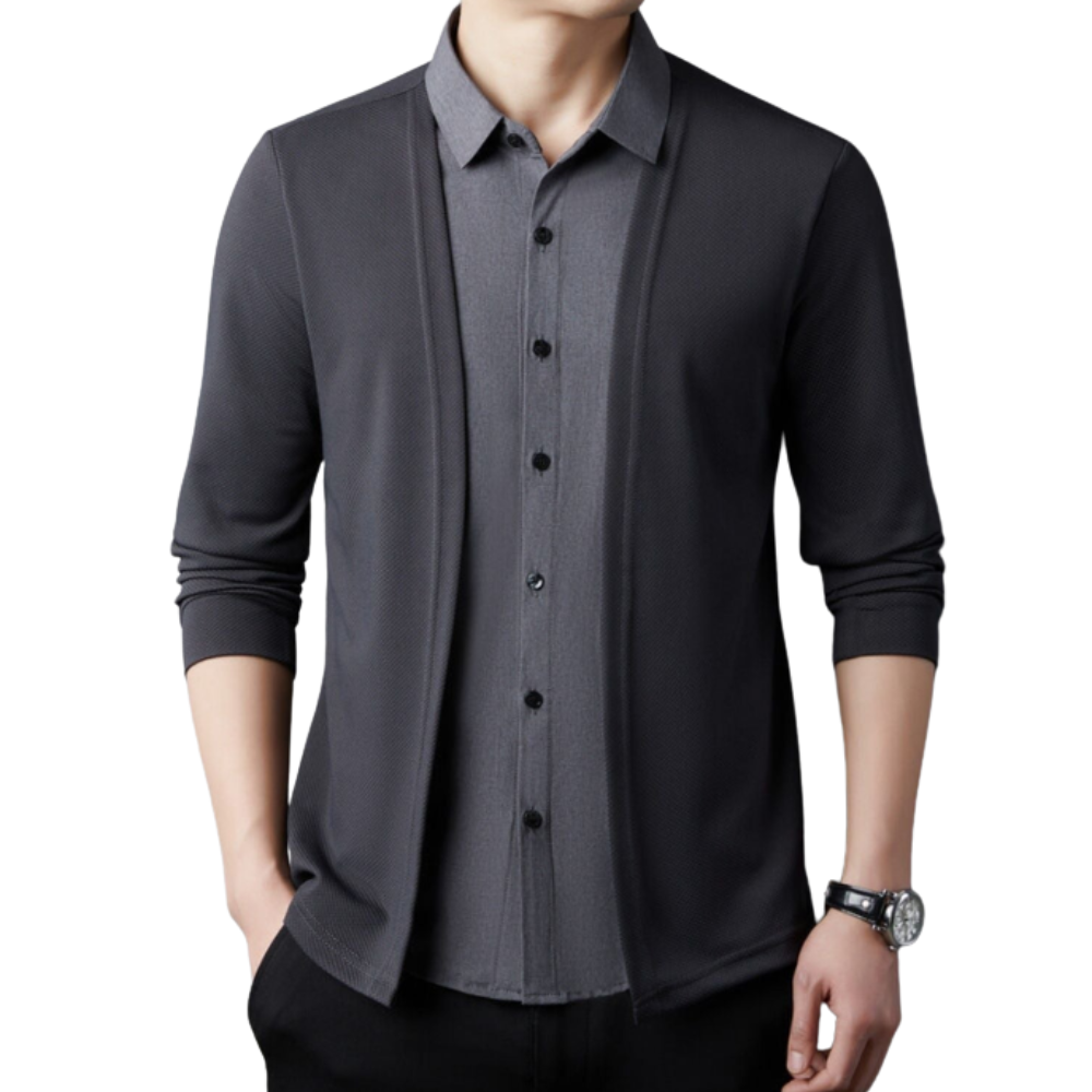 Camicia e cardigan 2 in 1