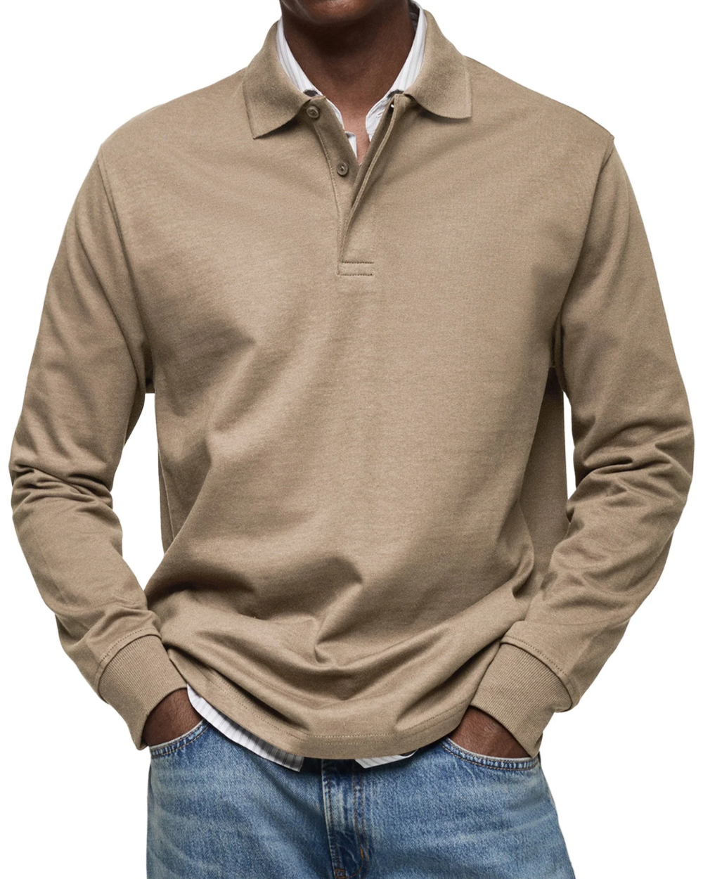 Maglione polo casual