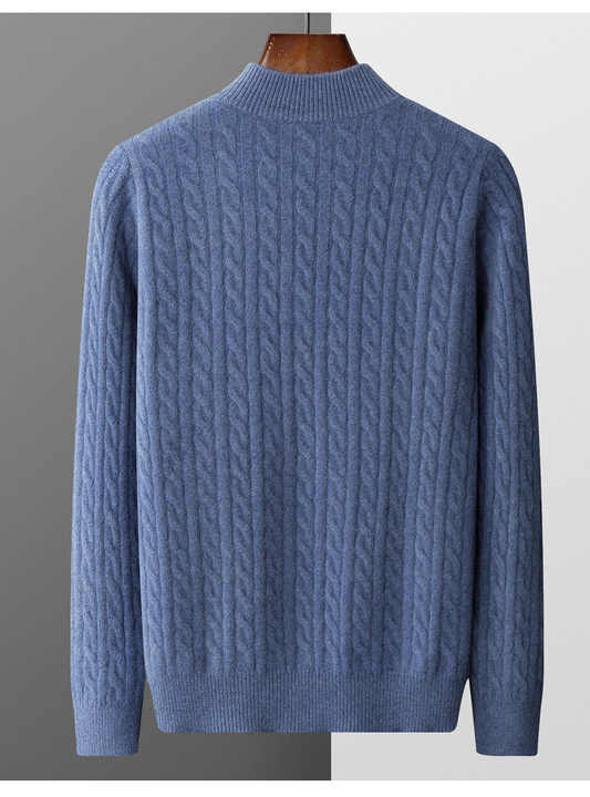 Deneb Cashmere Tessuto Mezza Zip