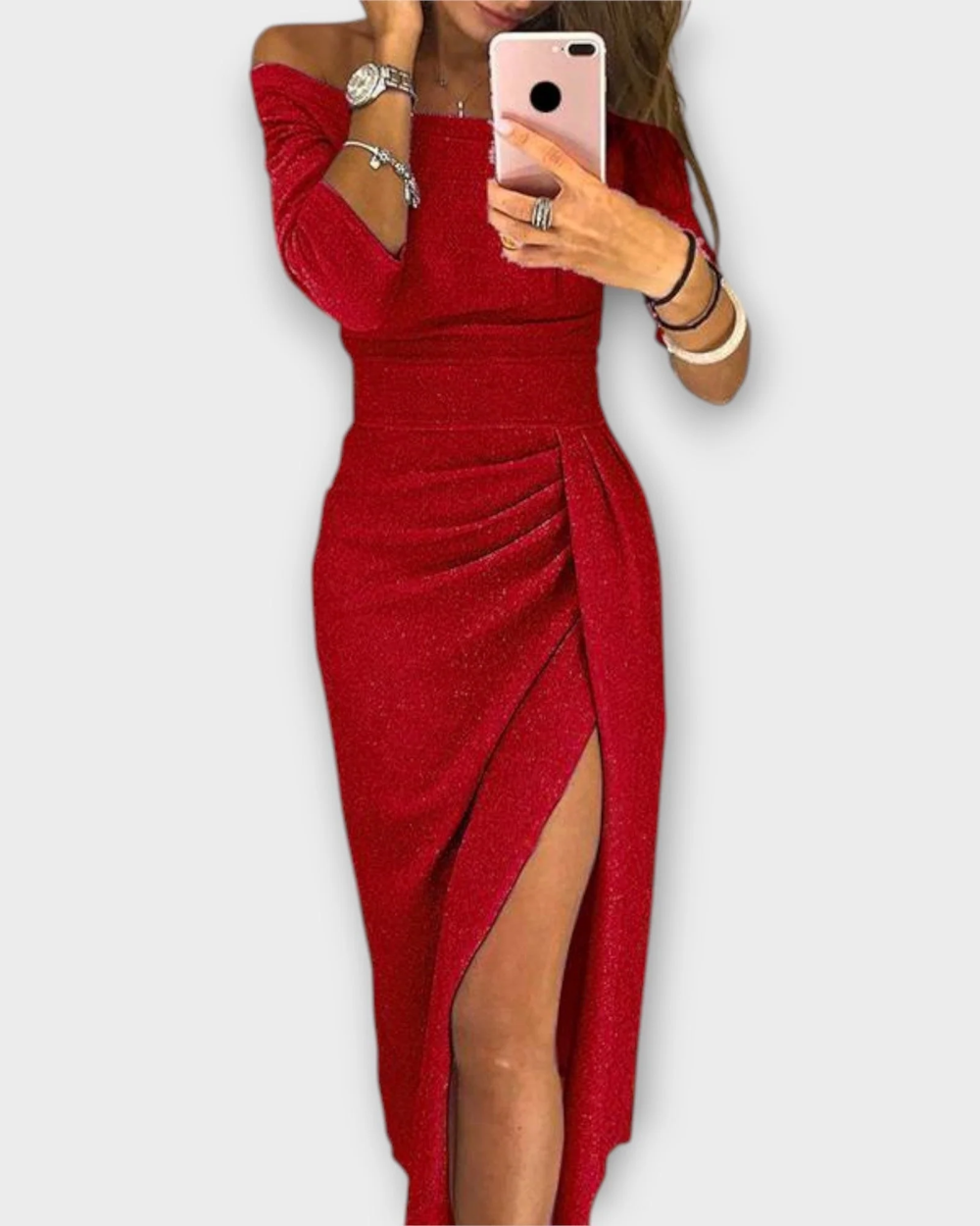 Abito elegante off- shoulder