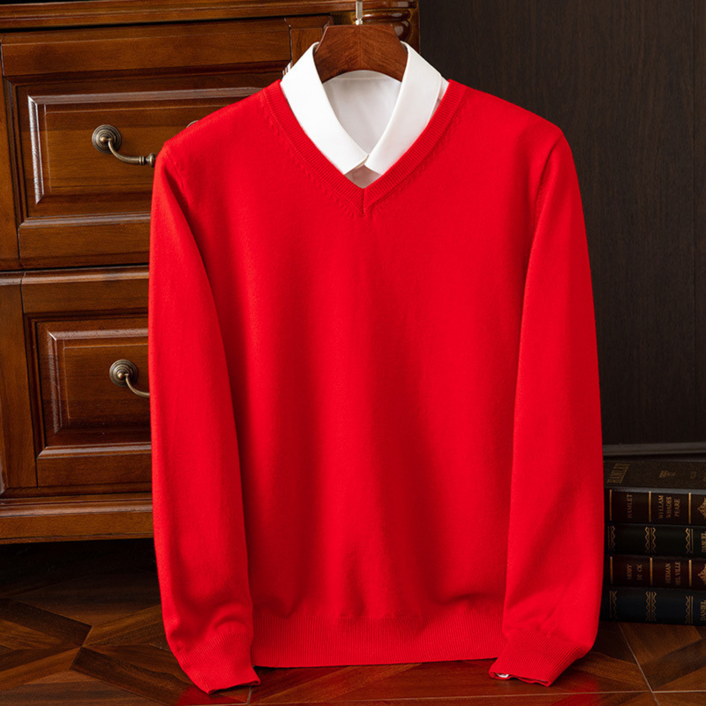 Maglione chic con scollo a V