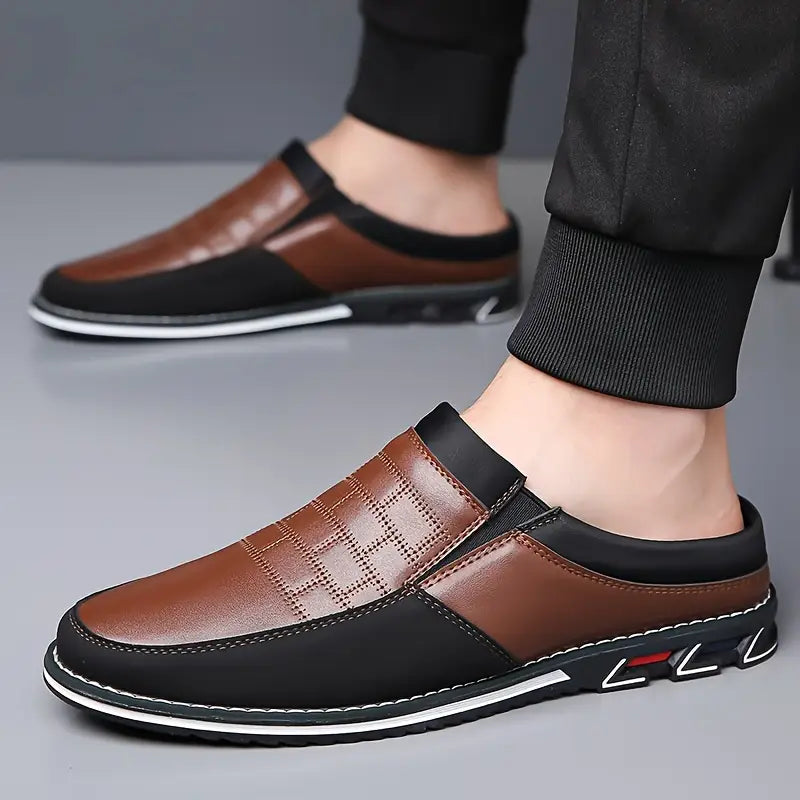 Mules in pelle