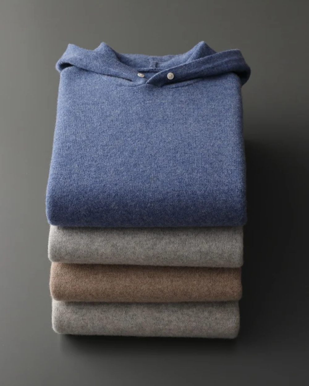 Nova Felpa con cappuccio in lana merino