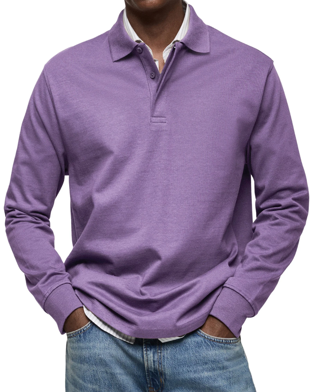Maglione polo casual