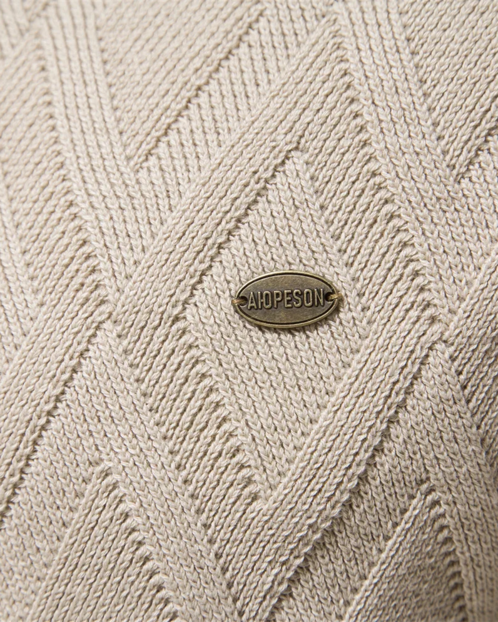 Maglione da uomo con design a scacchi V2