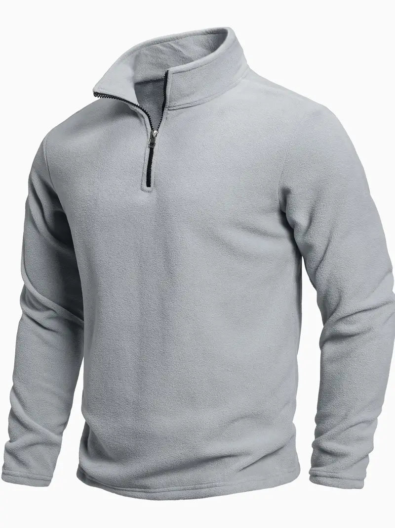 Maglione con zip a maniche lunghe