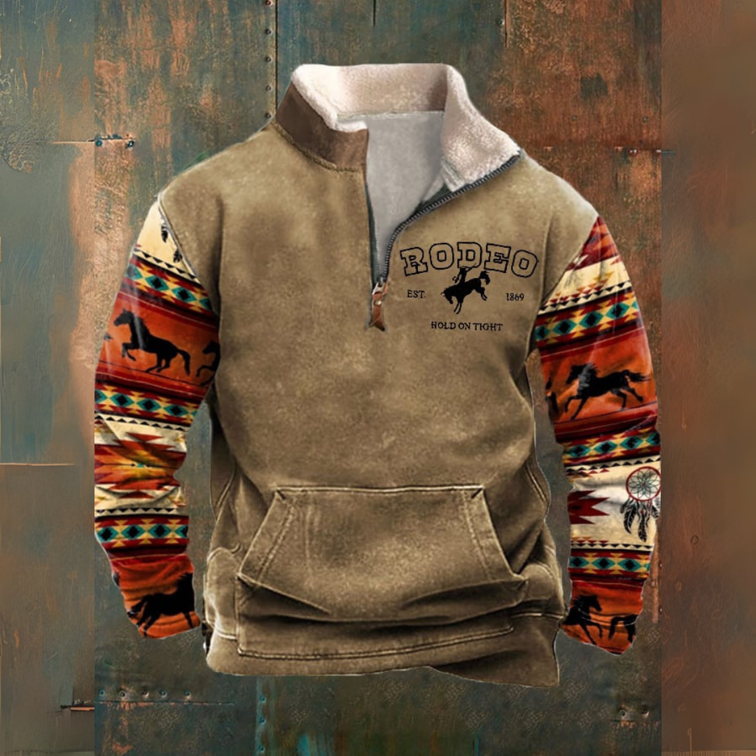 Maglione con zip vintage