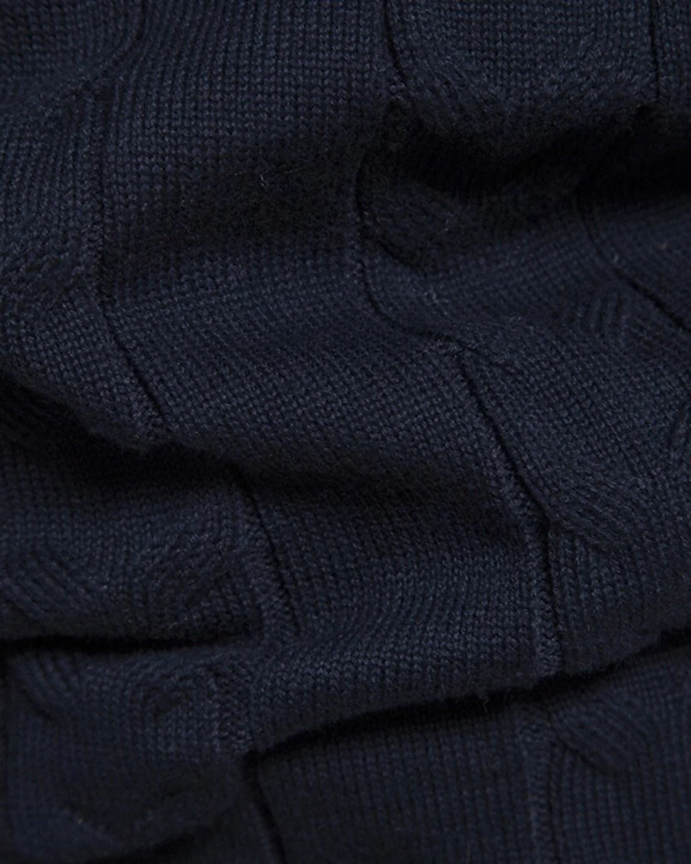 Maglione con zip in cotone Frederico con motivo