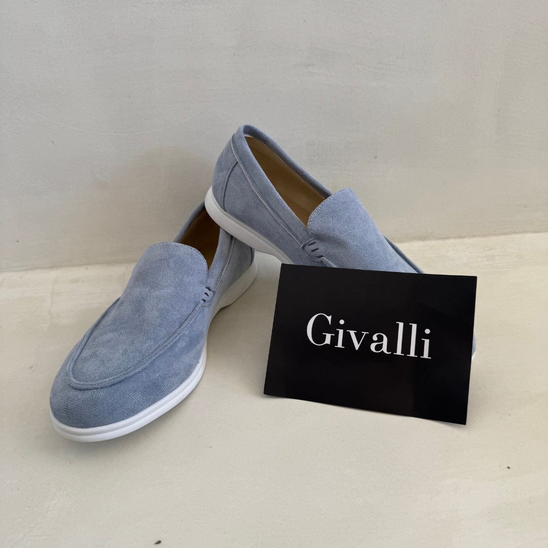 Mocassini Givalli in pelle scamosciata