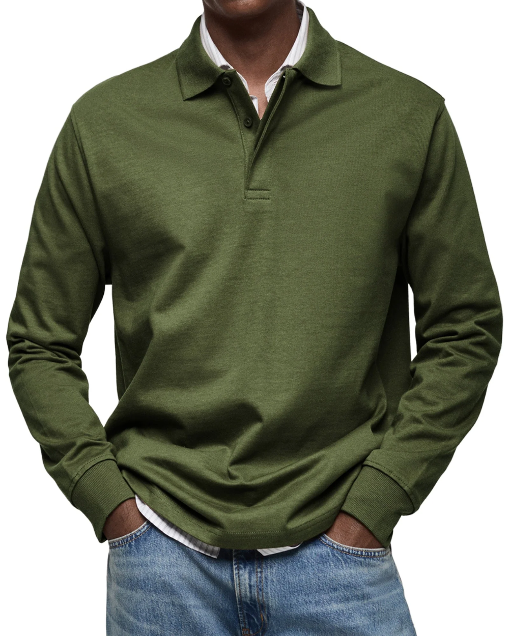 Maglione polo casual
