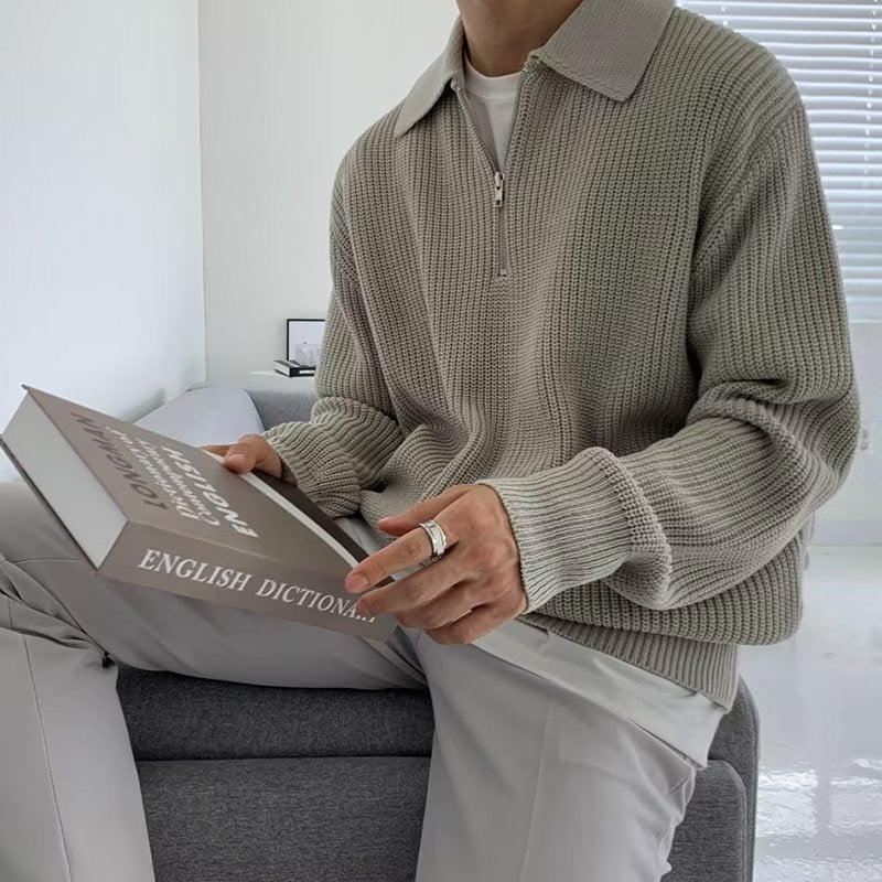 Maglione con zip Monaco