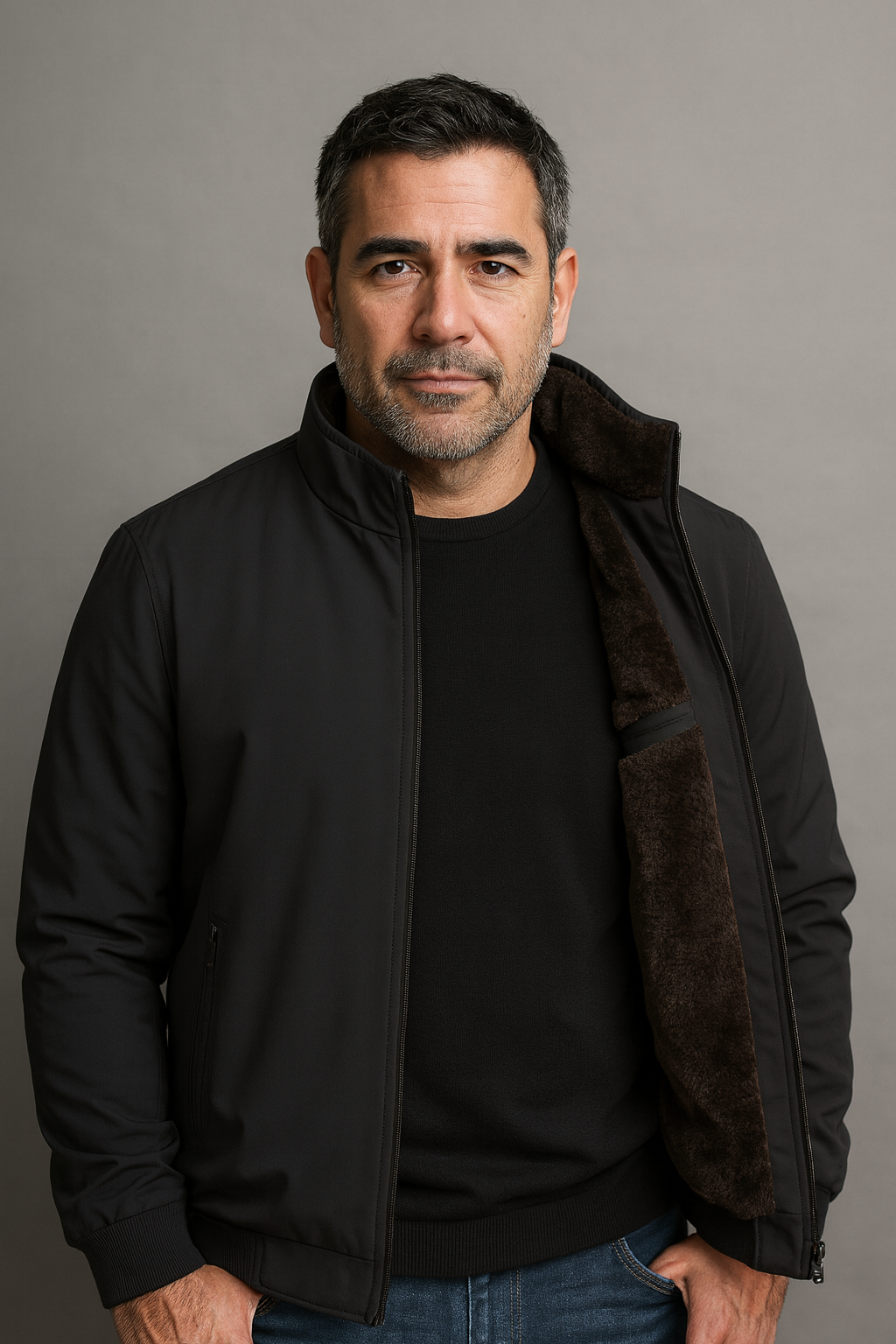 Giacca foderata in pile