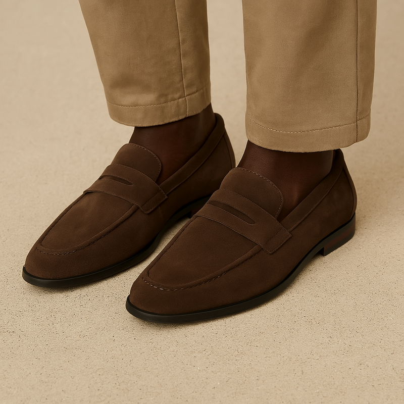 Penny Loafers in pelle scamosciata Old Money