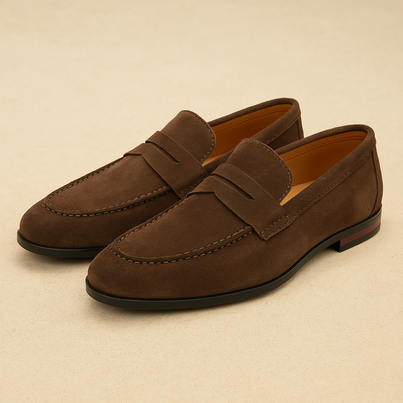 Penny Loafers in pelle scamosciata Old Money