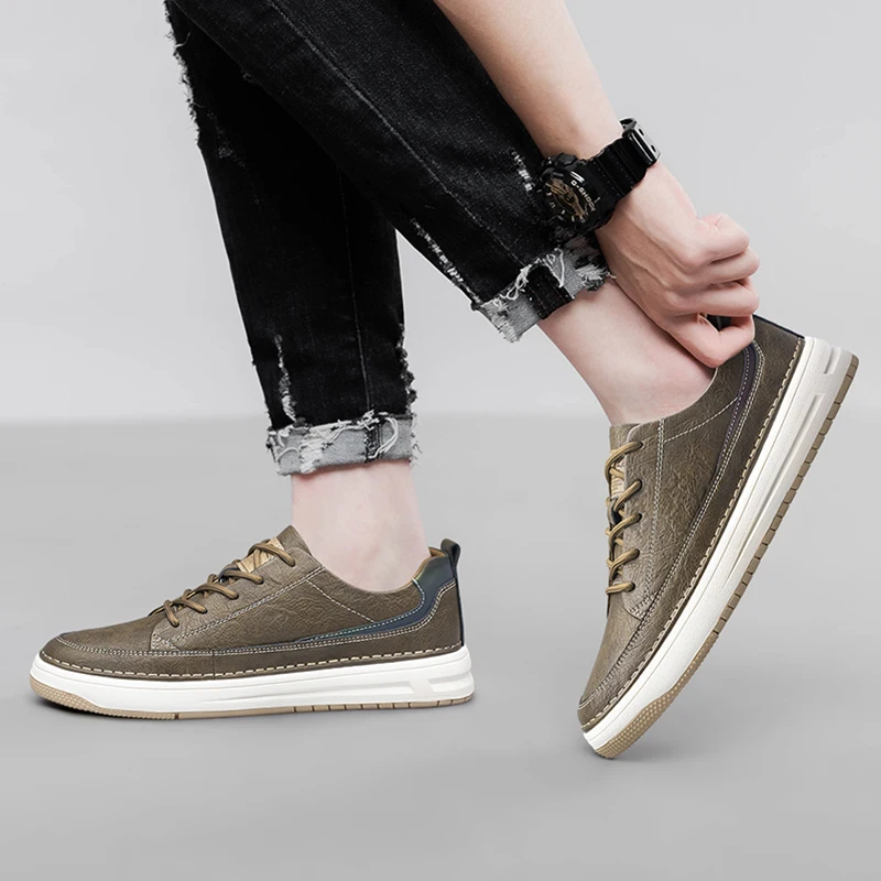 Sneakers classiche in pelle