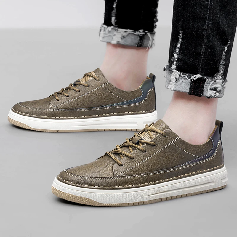 Sneakers classiche in pelle