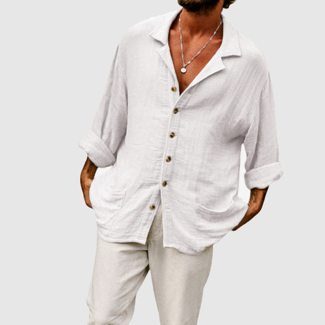 Camicia in lino Palm Springs