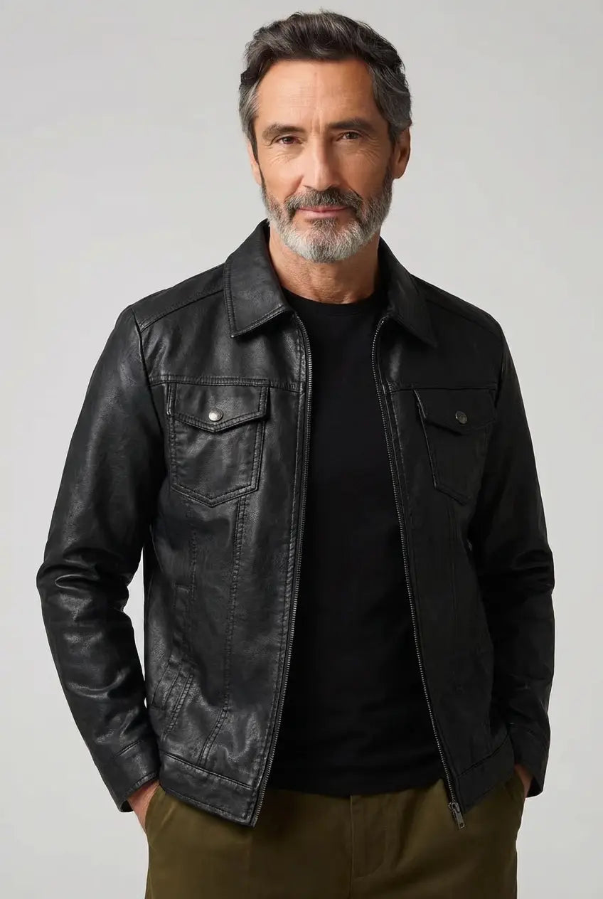 Givalli - Giacca di pelle elegante