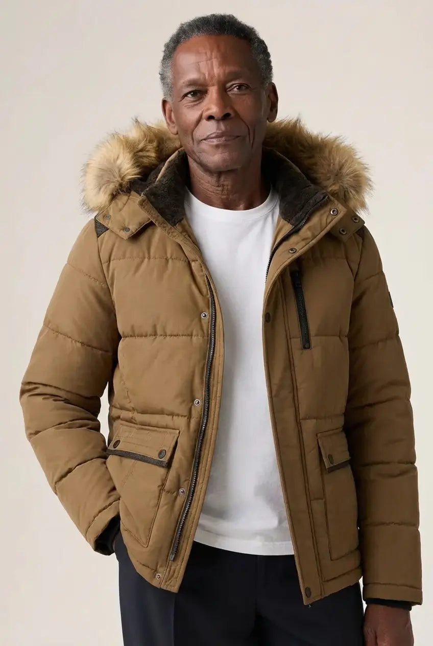 Givalli - Giacca invernale elegante in pile imbottito