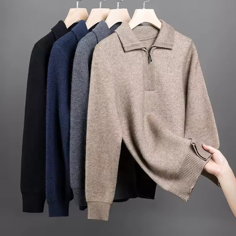 Gstaad - Maglione con zip a tre quarti in cashmere