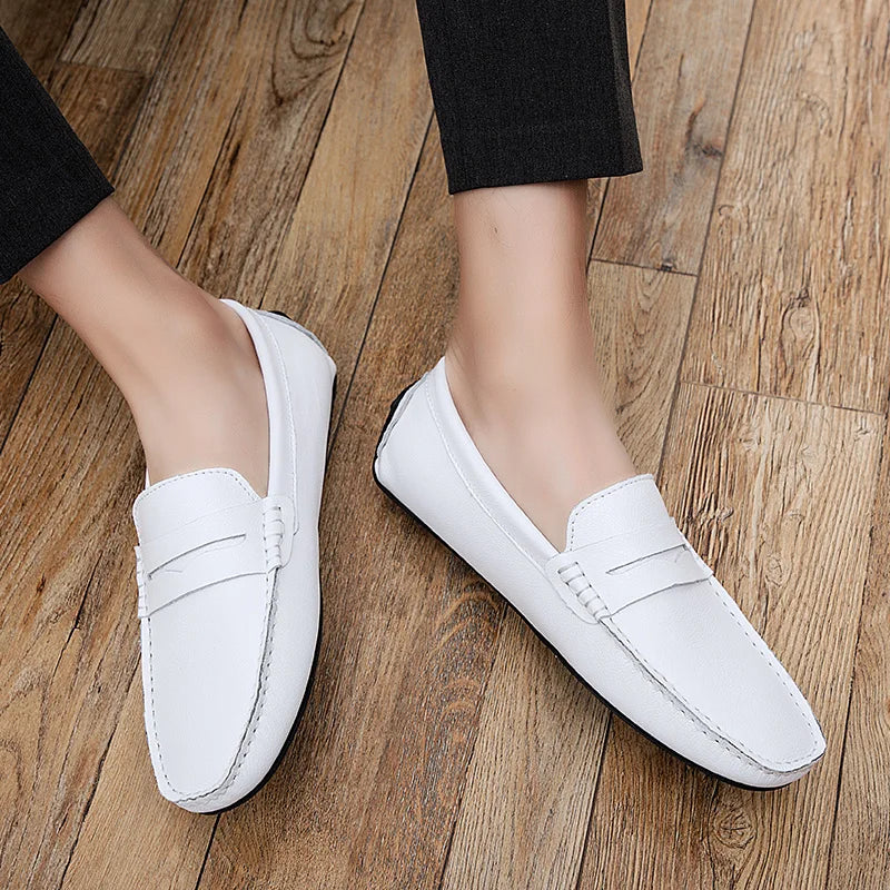 Mocassini estivi in pelle casual