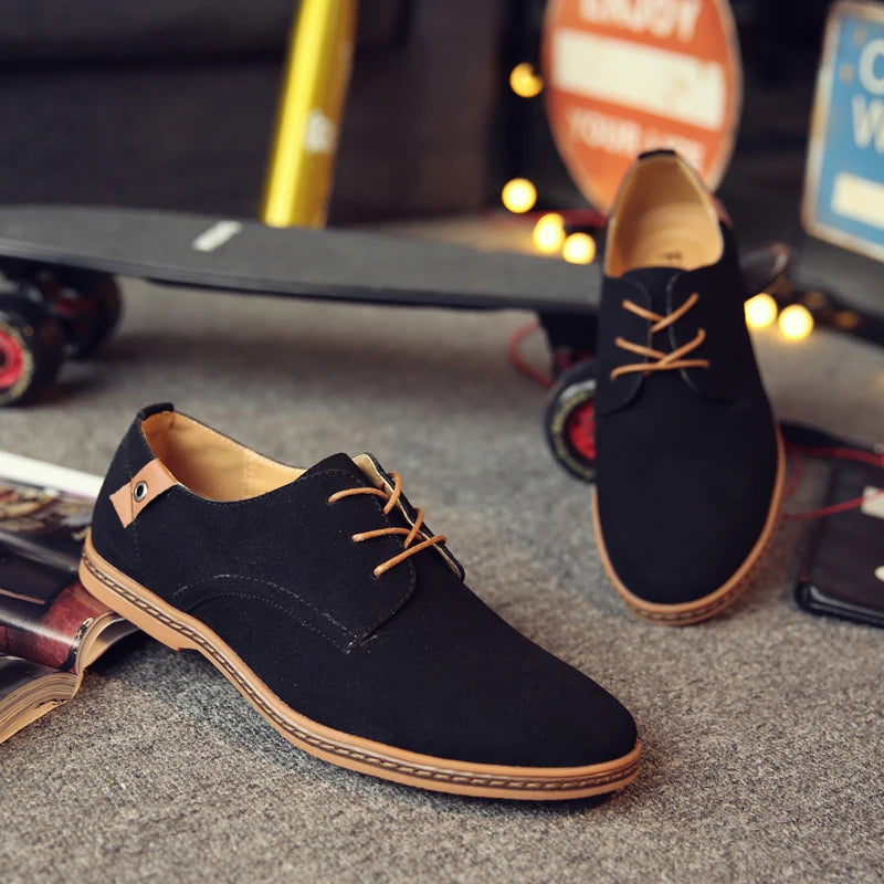 Scarpe da lavoro Oxford in pelle scamosciata