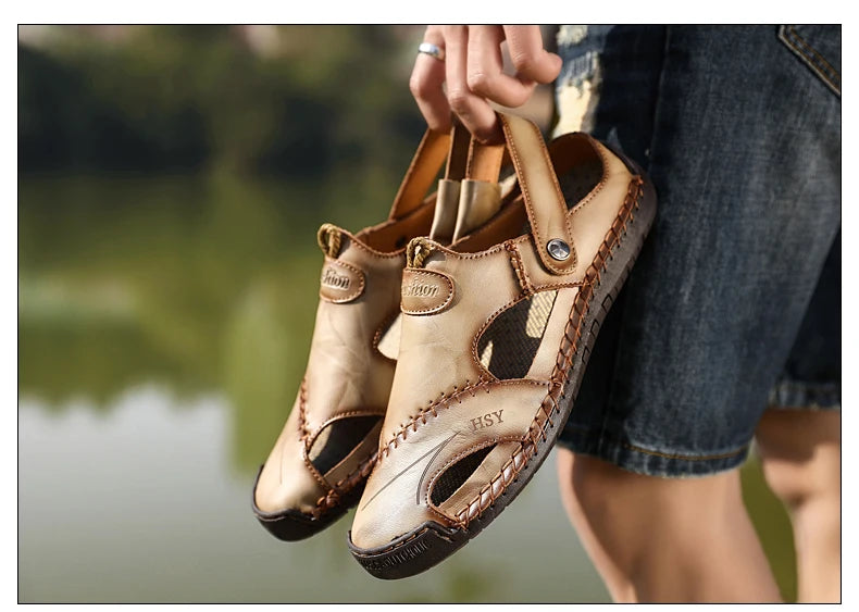 Sandali classici in pelle
