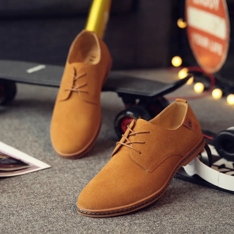 Scarpe da lavoro Oxford in pelle scamosciata