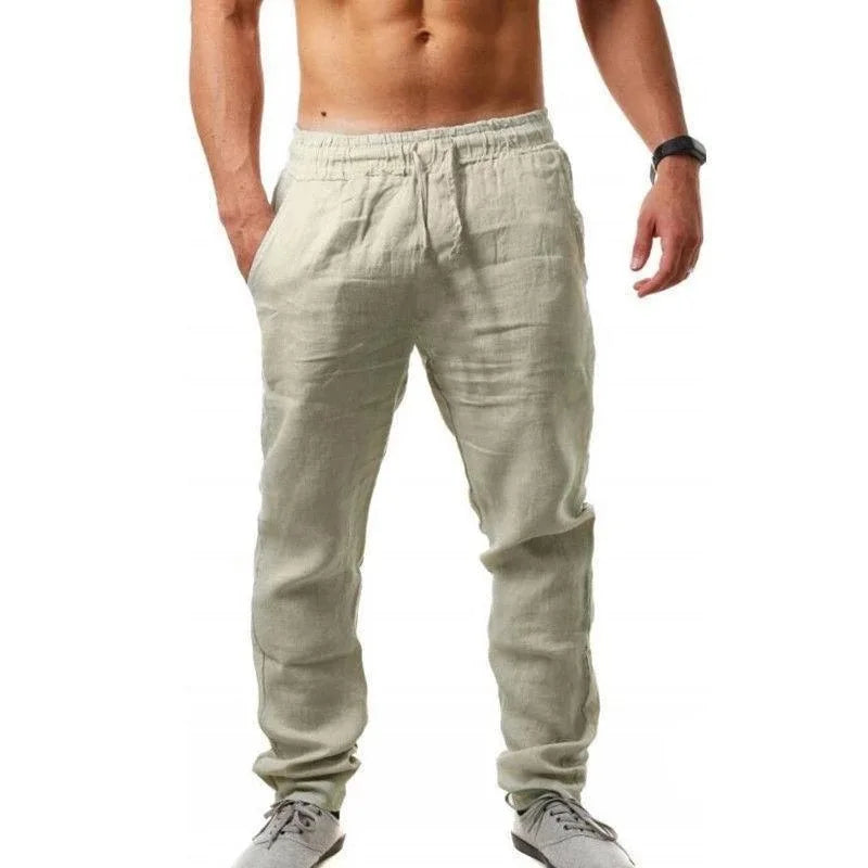 Pantaloni di lino traspiranti