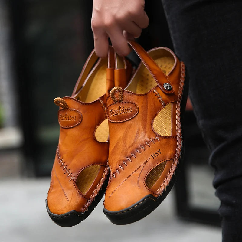 Sandali classici in pelle
