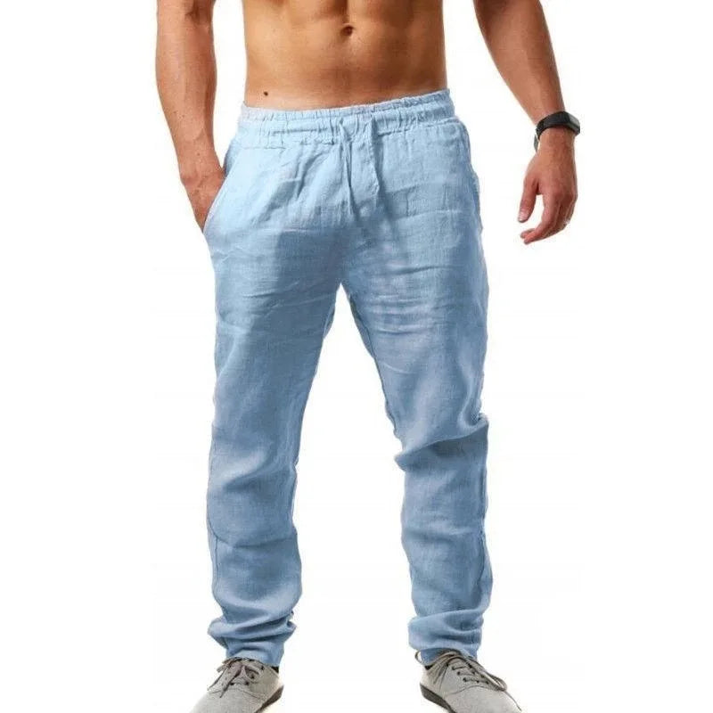Pantaloni di lino traspiranti
