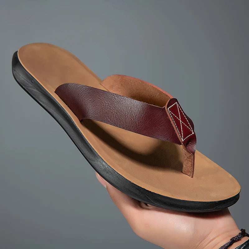 Sandali casual in pelle