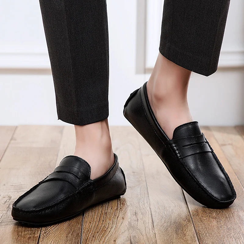 Mocassini estivi in pelle casual
