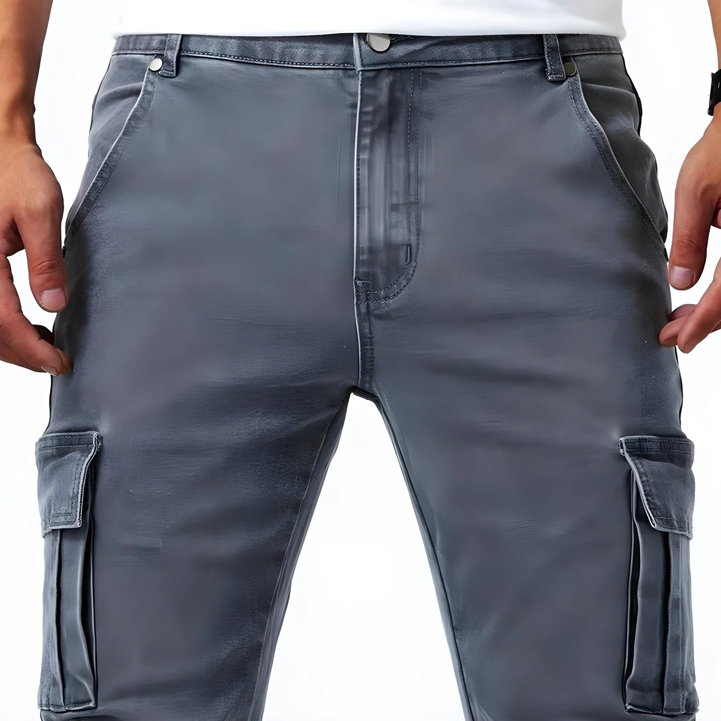 Pantaloni Marino Cargo Stretch