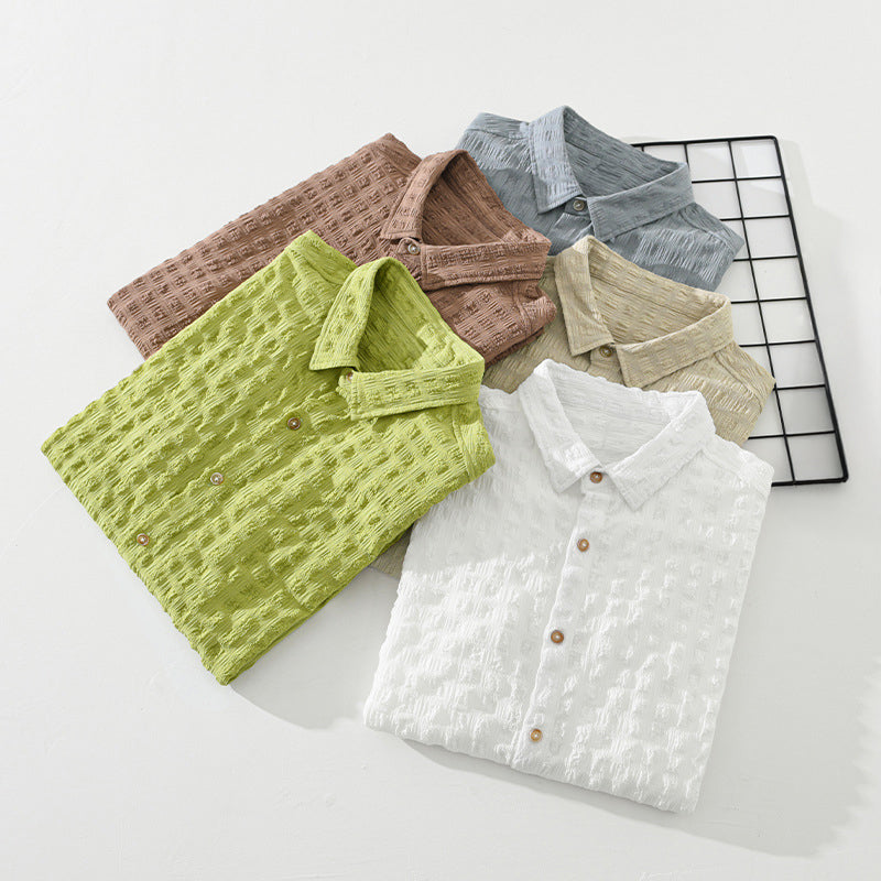 Camicia casual con texture