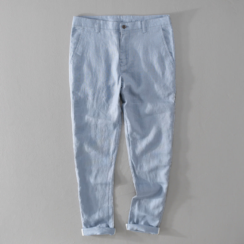 Pantaloni di lino premium