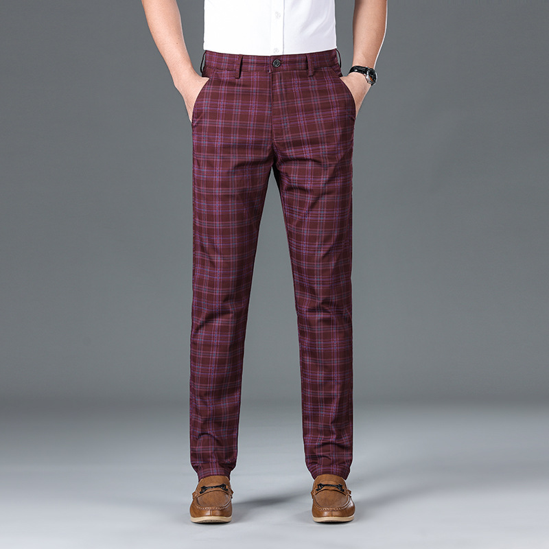 Pantaloni business a quadri