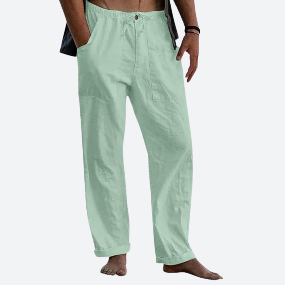 Pantaloni classici in lino